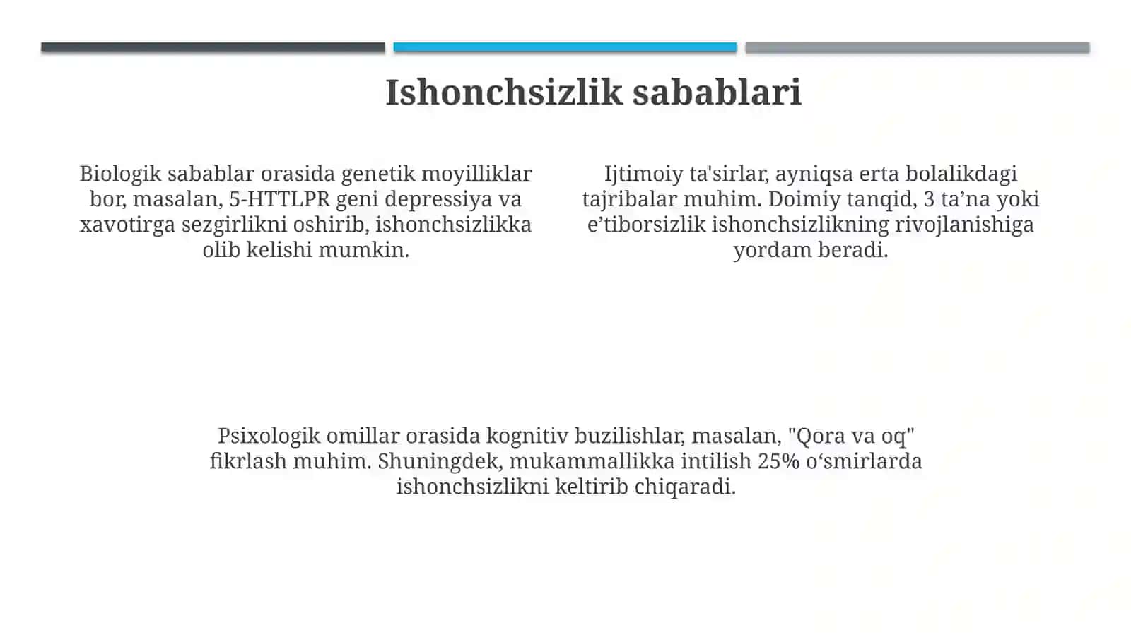 O'smirlik davrida o'ziga ishonch muammolari 4