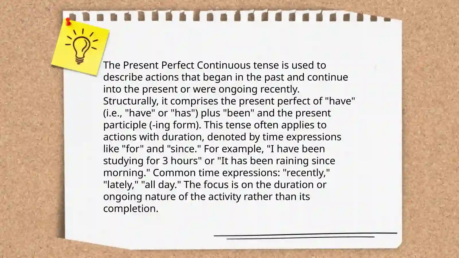 Present Perfect Continues 4