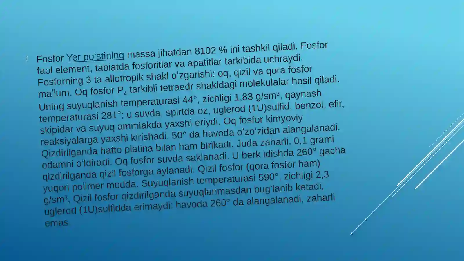 Fosfor(yunoncha:phosphoros) 4