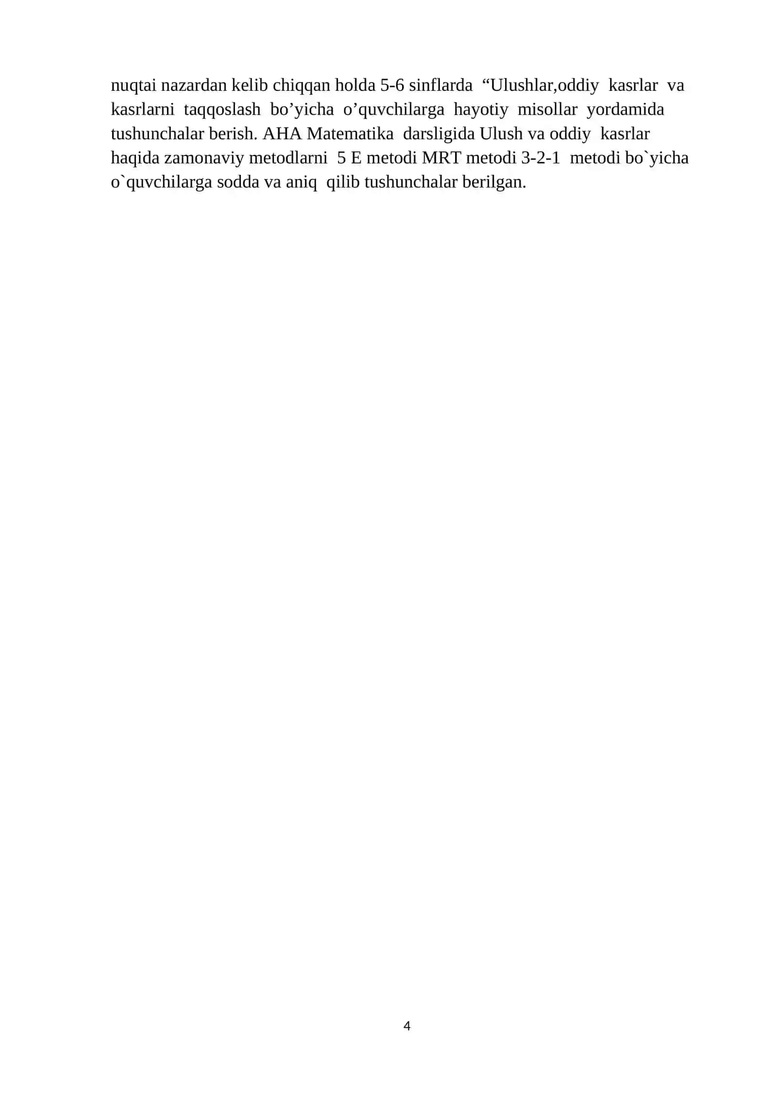 Ulushlar, oddiy kasrlar, kasrlarni taqqoslash 4