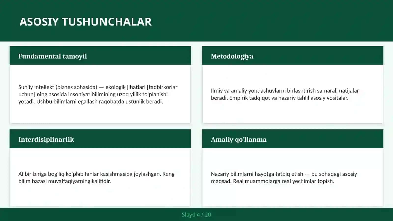 Sun'iy intellekt (biznes sohasida) — ekologik jihatlari [tadbirkorlar uchun] 4