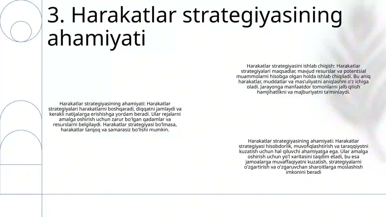 Harakatlar Strategiyasini Ishlab Chiqilishi Va Ahamiyati 4