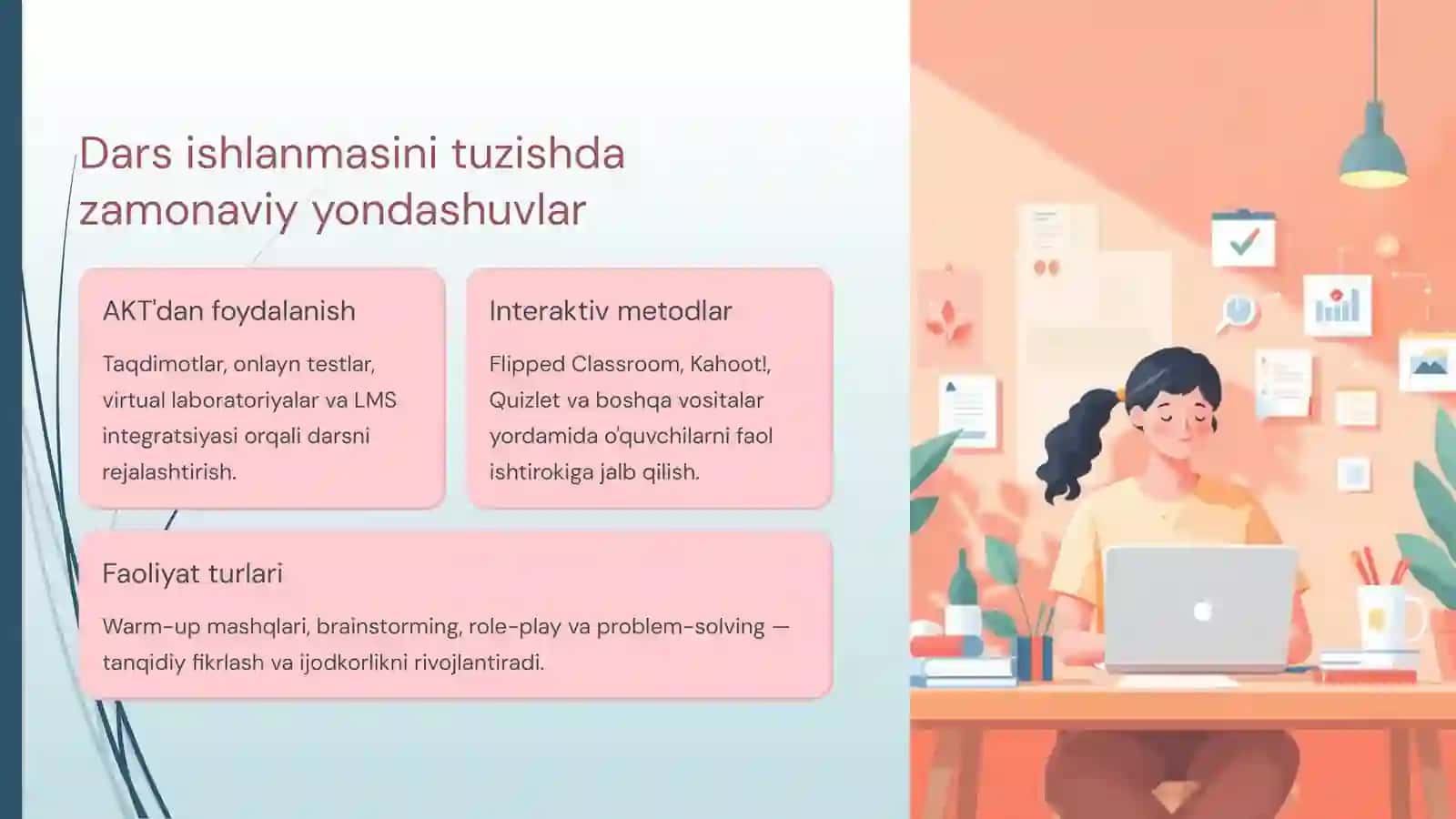 Zamonaviy ta'lim texnologiyalari asosida dars ishlanmalarini tuzish va tahlil qilish 4