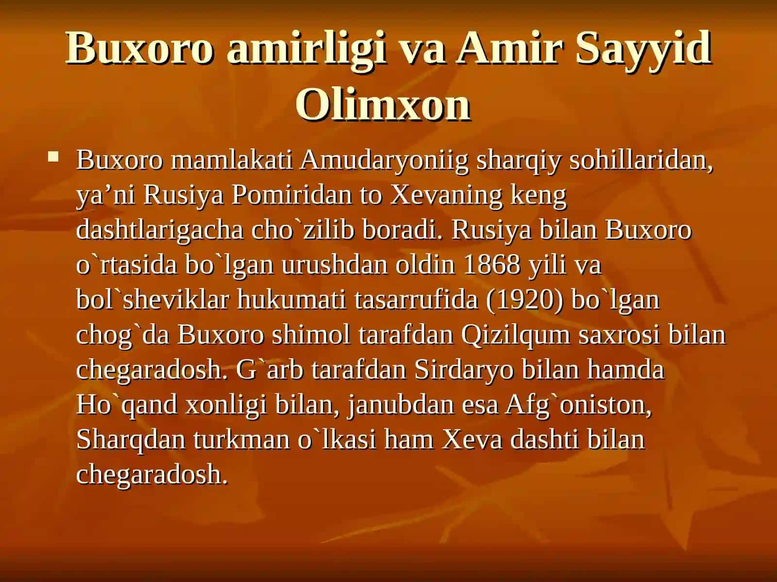 Amir Olimxon “Buxoro xalqinig hasrati tarixi” 4