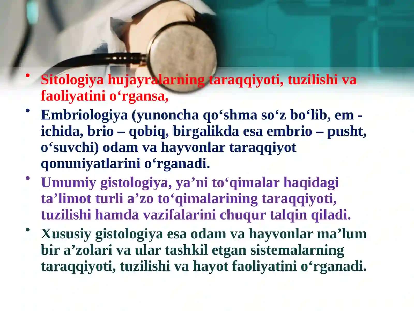 GISTOLOGIYAFANIGA KIRISH 4