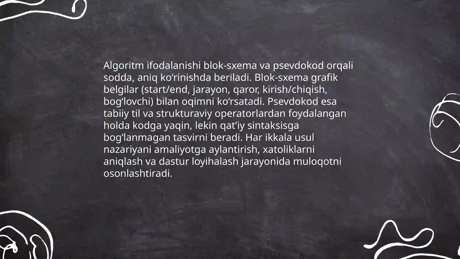 Algoritm va dasturlash asoslari 4