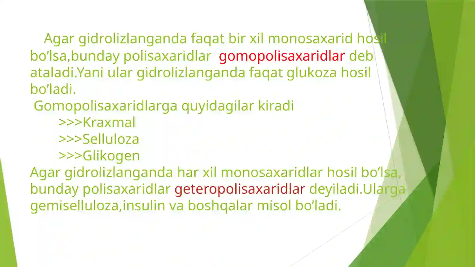 Polisaxaridlar. Kraxmal, Selluloza 4