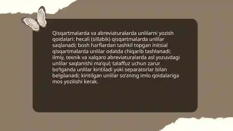 Unli harflar imlosi 4