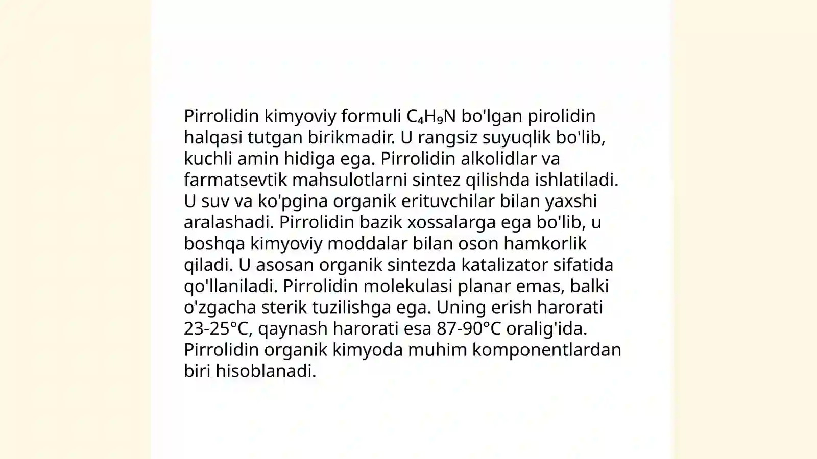 Pirrolidin 4