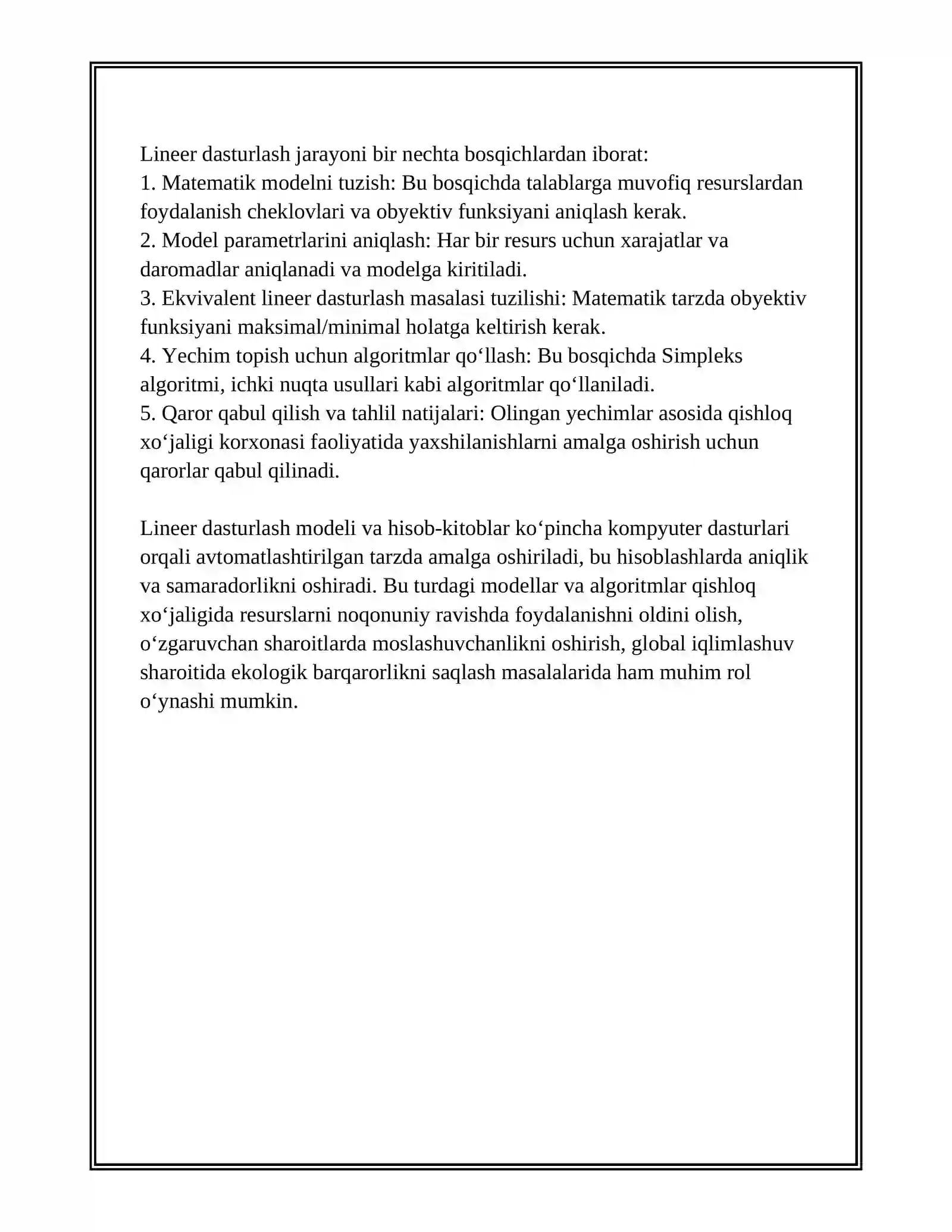 QISHLOQ XO‘JALIGI KORXONALARIDA XO‘JALIK FAOLIYATINING TAHLILI 4