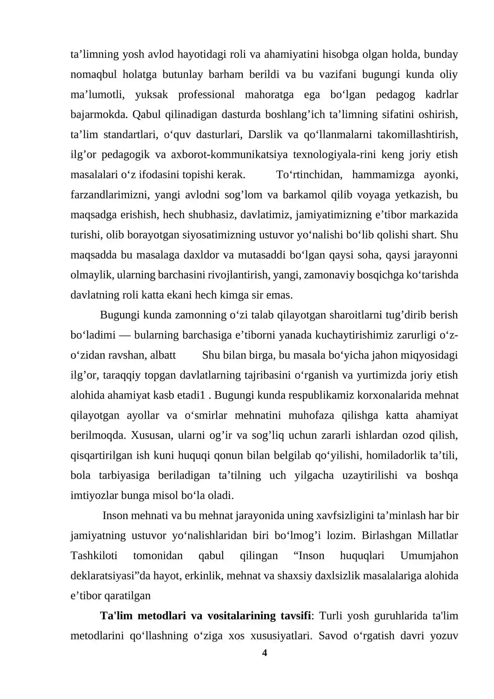 Savod o‘rgatish davri yozuv darslarida o‘tkaziladigan diktantlar 4
