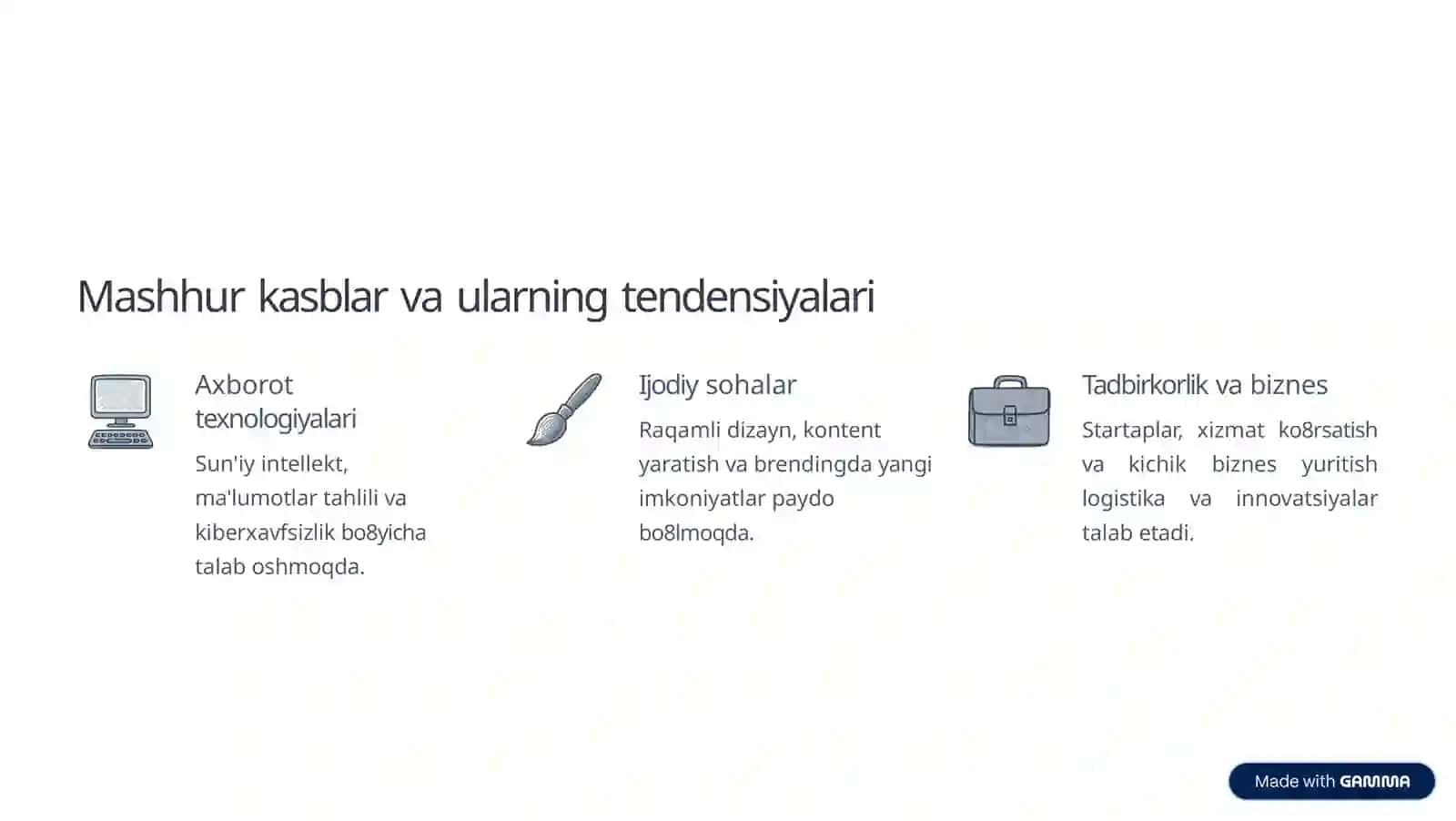 Kasb-hunarga yo'naltirish: Keling, kelajakni birga quramiz! 4