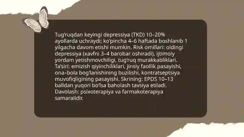Reproduktiv salomtalikning pisixologik omillari 4