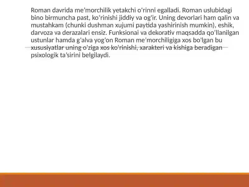 ROMAN DAVRI SAN’ATI 4