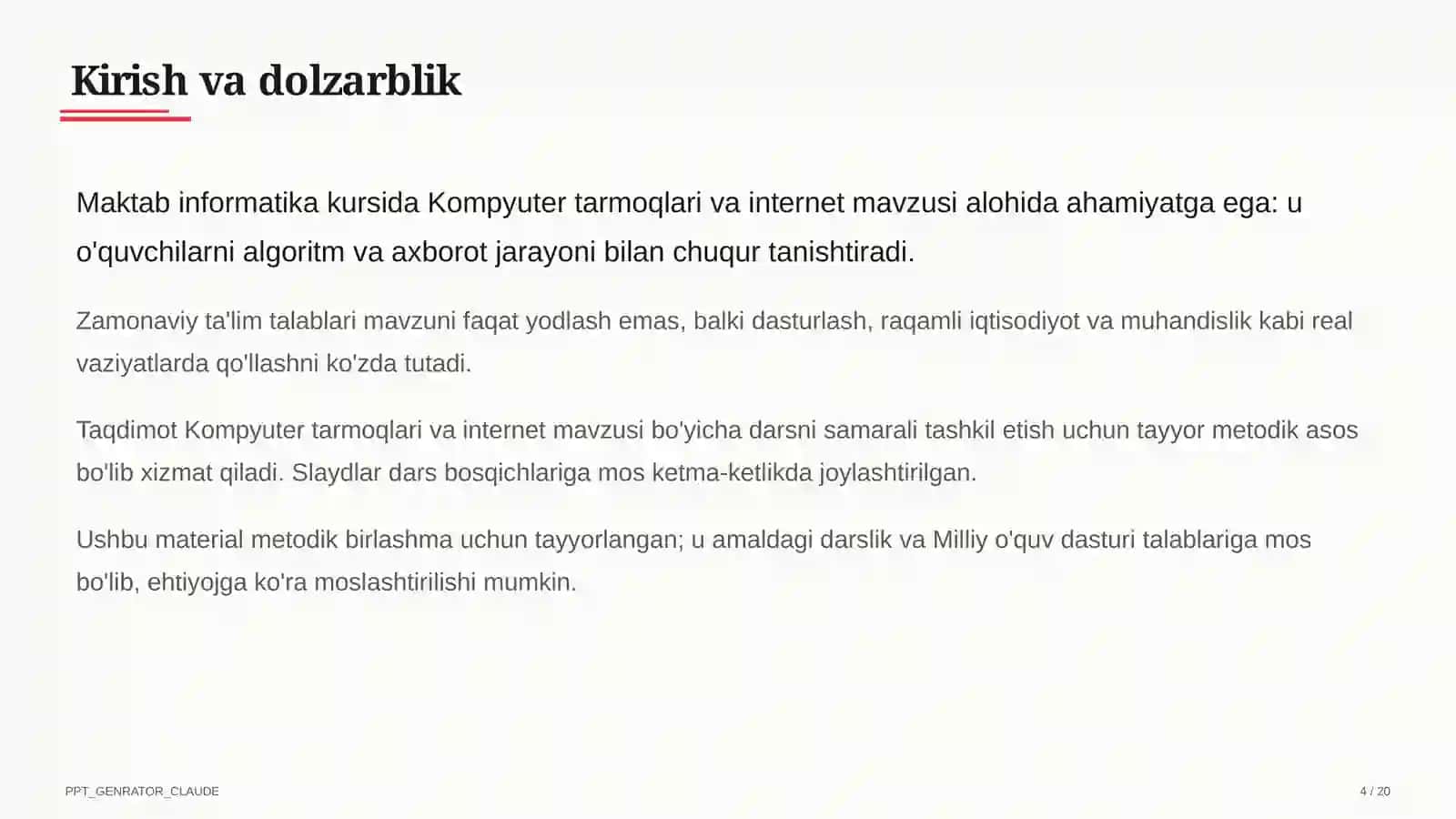 Kompyuter tarmoqlari va internet (9-sinf) 4