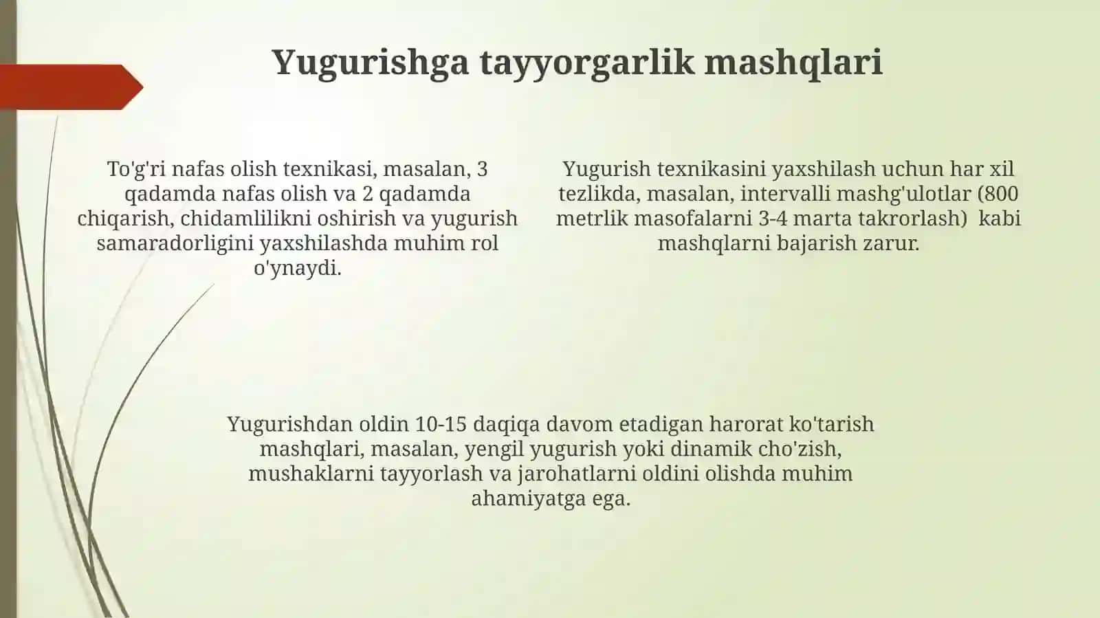 Yugurish Texnikasini O'rgatish Asoslari 4