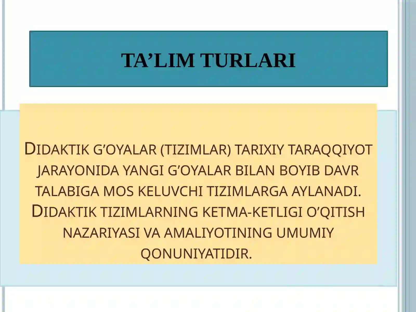Pedagogik tizimlar 4