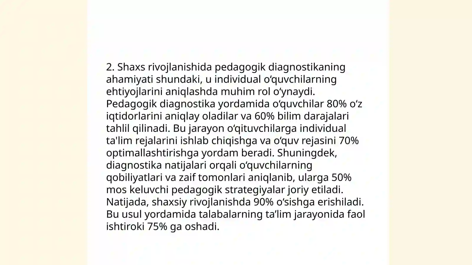 Pedagogik diagnostika 4