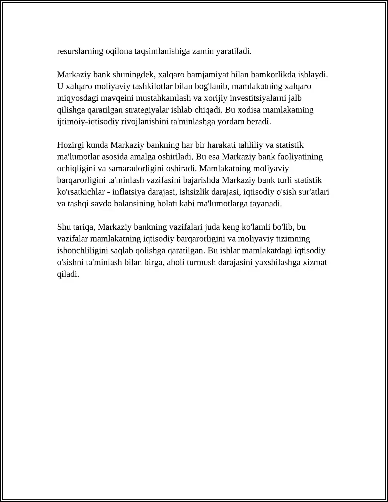 MARKAZIY BANK VA UNING PUL MUOMALASINI TARTIBGA SOLISH SIYOSATI 4