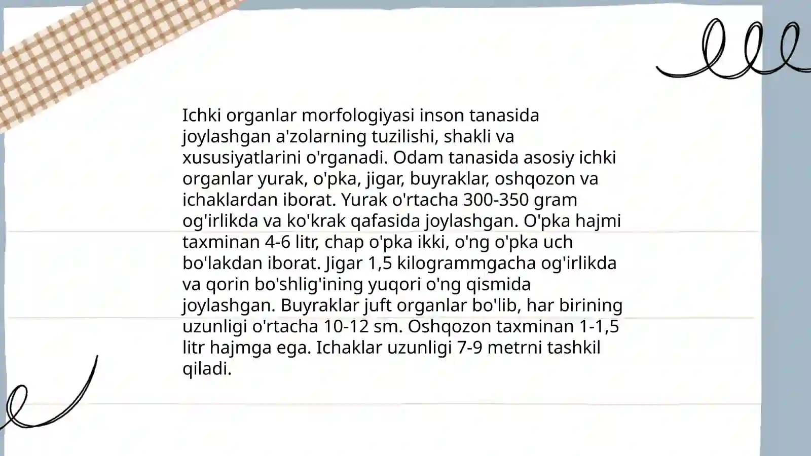 Hayvonlar morfologik xususiyatlari 4