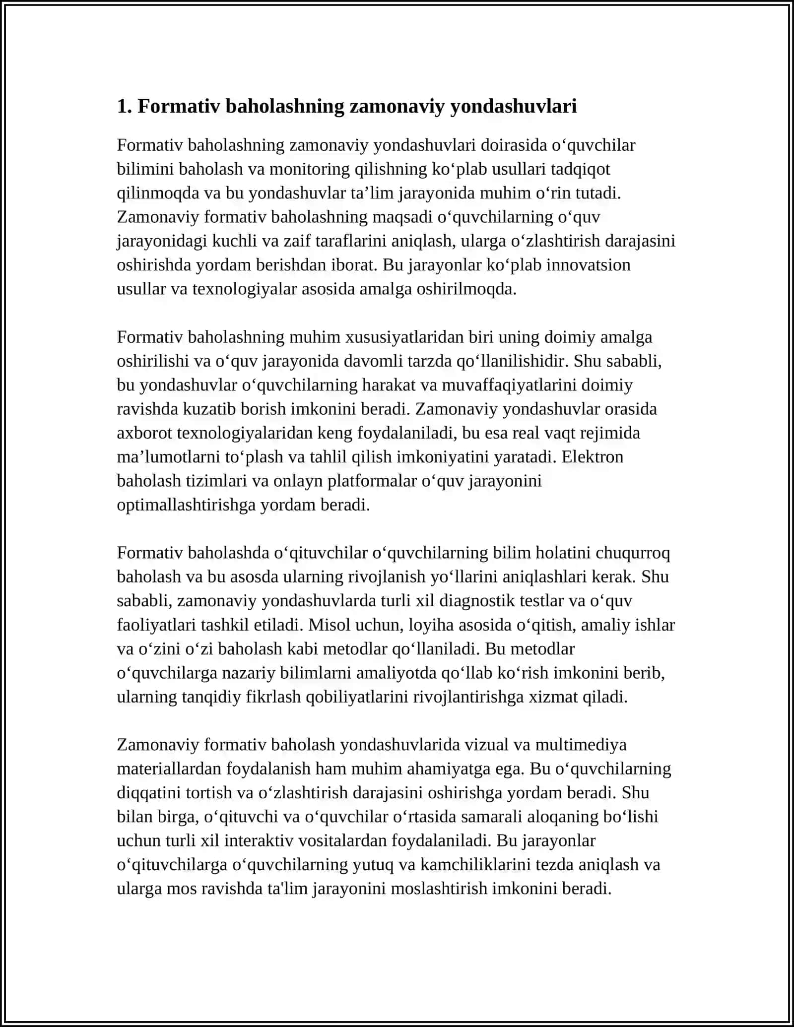 ÖQUVCHILAR BILIMINI BAHOLASH VA MONITORING QILISHNING ZAMONAVIY USULLARI 4