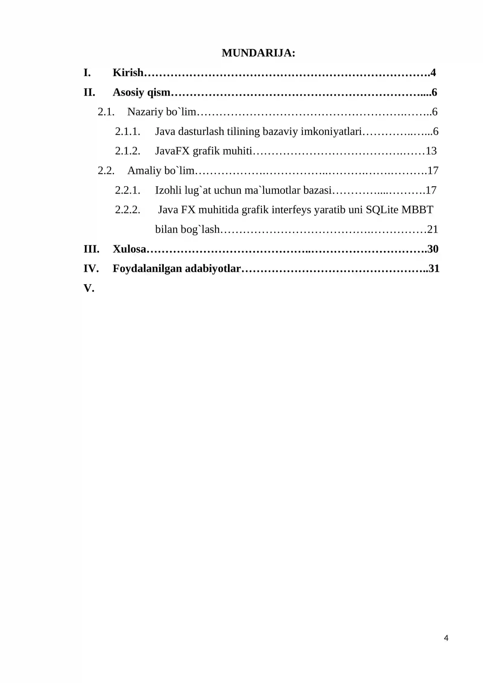 Kurs ishi 4