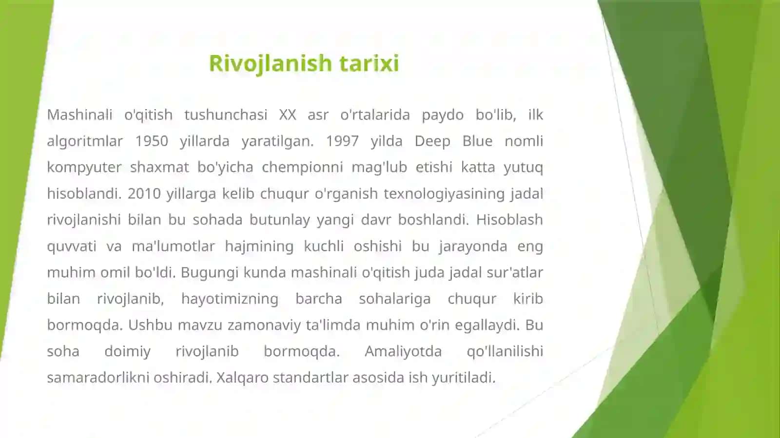 Mashinali O'qitishning Asosiy Tushunchalari 4