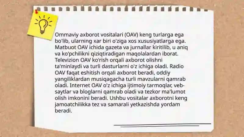 Ommaviy Axborot Vositalari 4