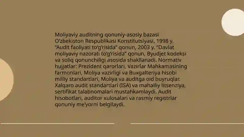 O'zbekiston Respublikasi moliyaviy nazorat tizimida auditning roli 4