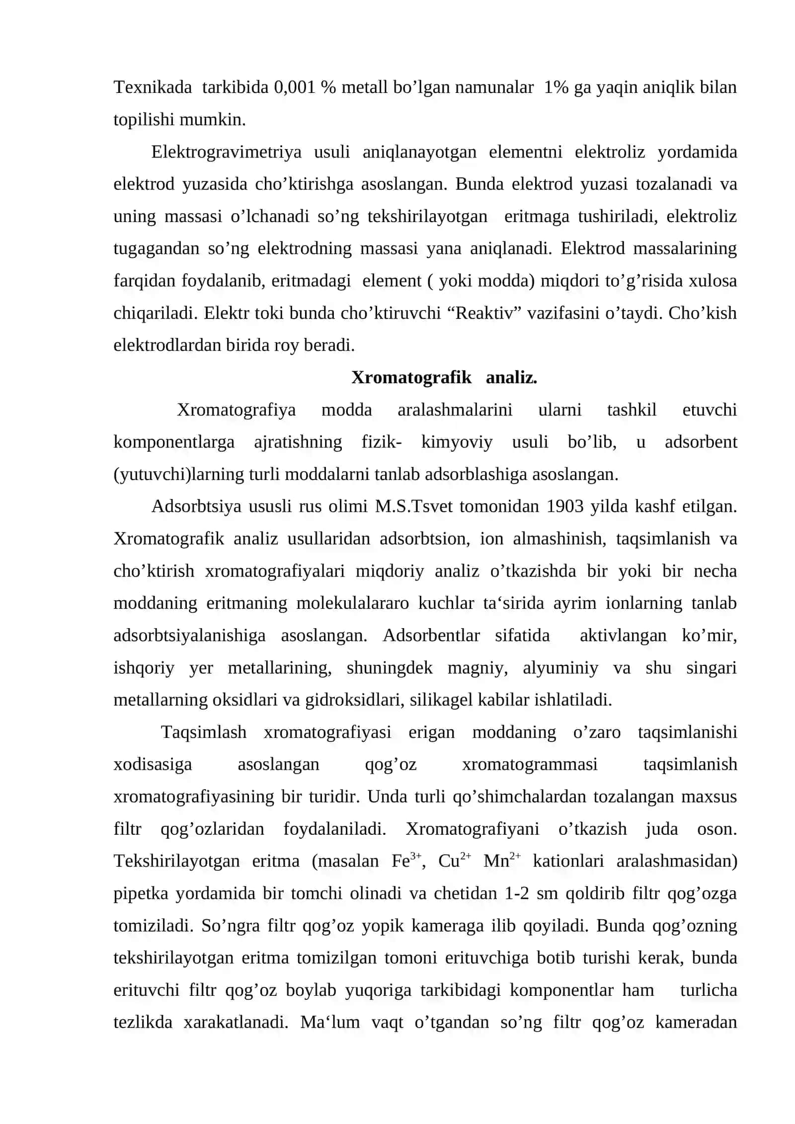 Miqdoriy analizning mohiyati va uning usullari 4