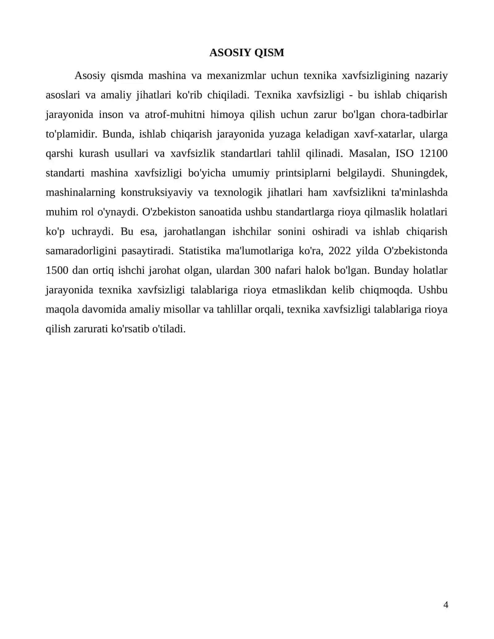 Mashina va mexanizmlar uchun texnika xavfsizligi talablari 4