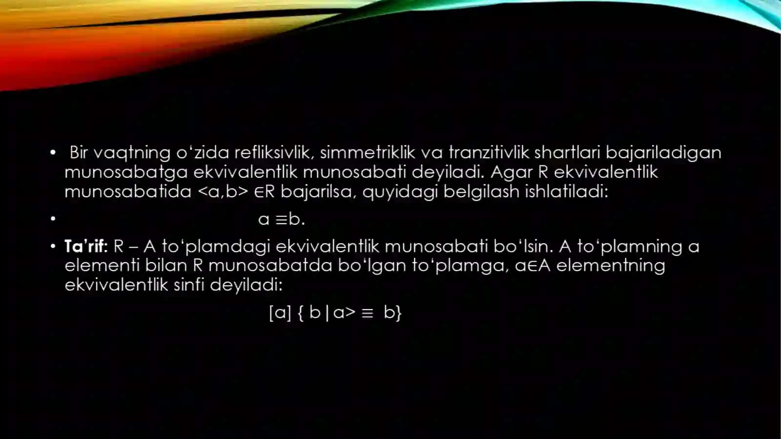 Tartibmunosabatturlari.qismantartiblanganto’plamlar 4