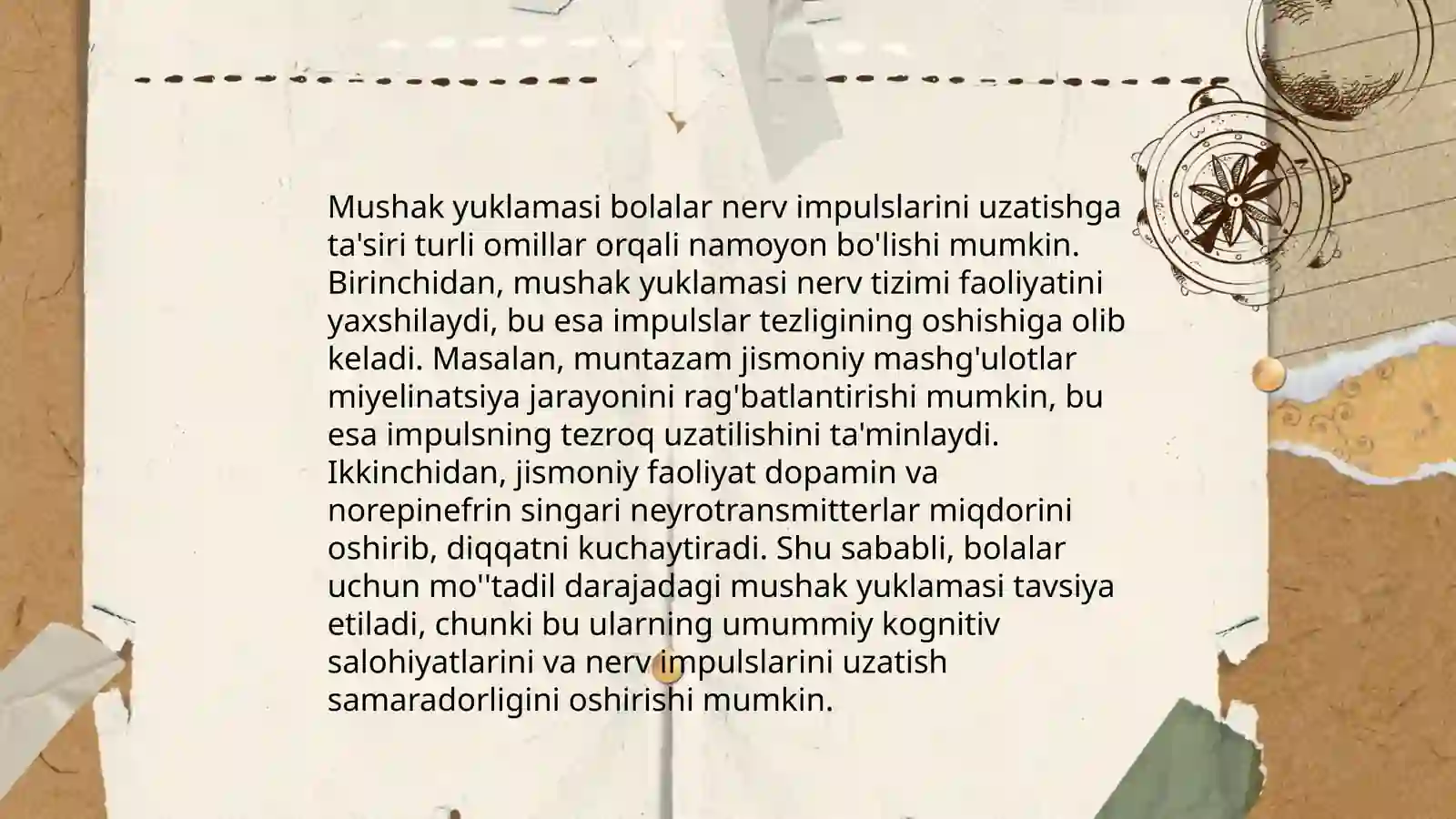 Mushak yuklamasining bolalar nerv tizimi va tayanch harakat aparatining funksional holatlariga ta'siri 4