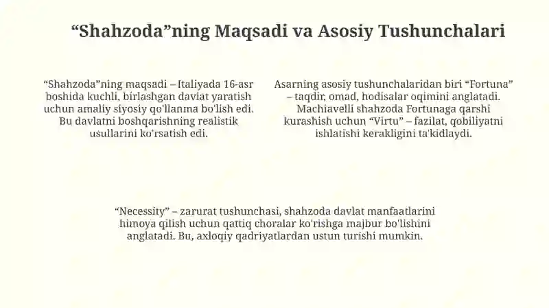 Makiavellining “Xukmdor” asari 4