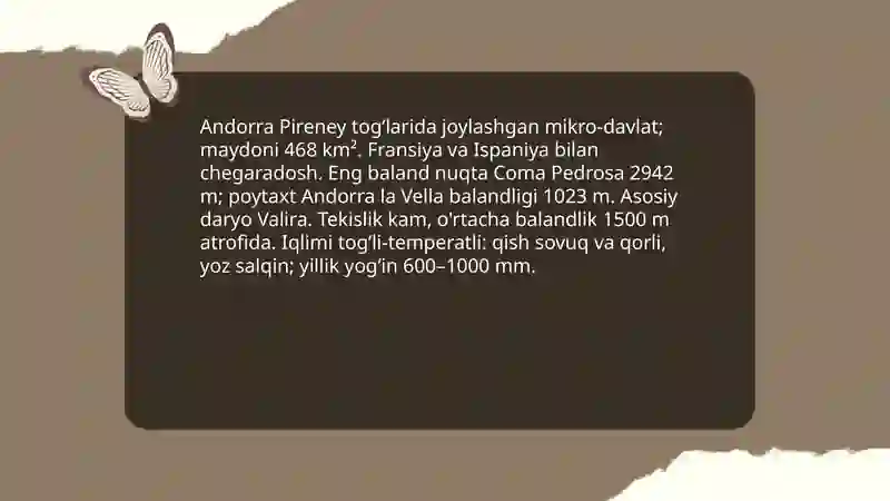 Andorra davlati haqida 4