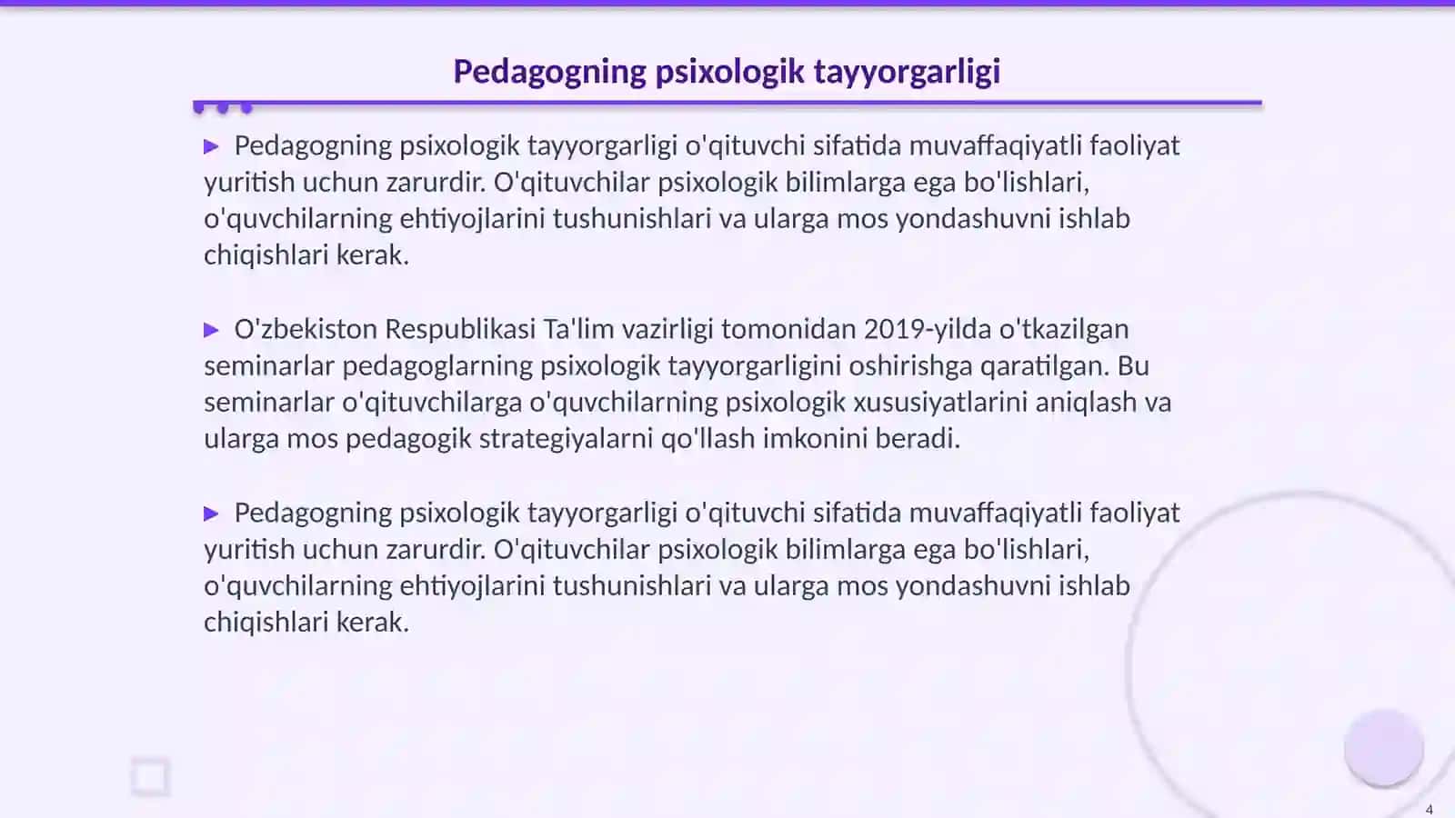 Pedagog psixologiyasi 4
