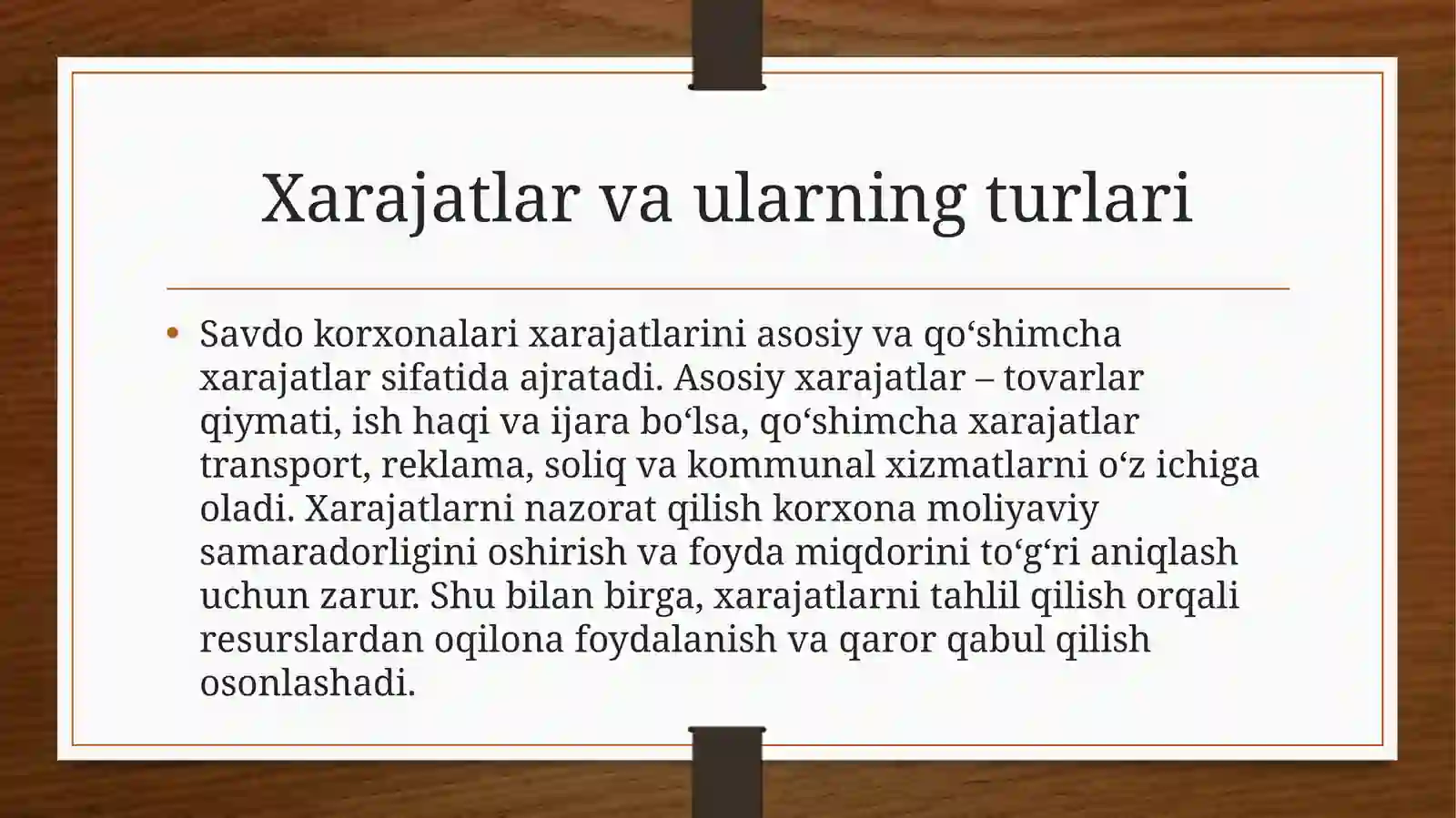 Savdo korxonalarida soliqlar hisobi va moliyaviy hisobot 4