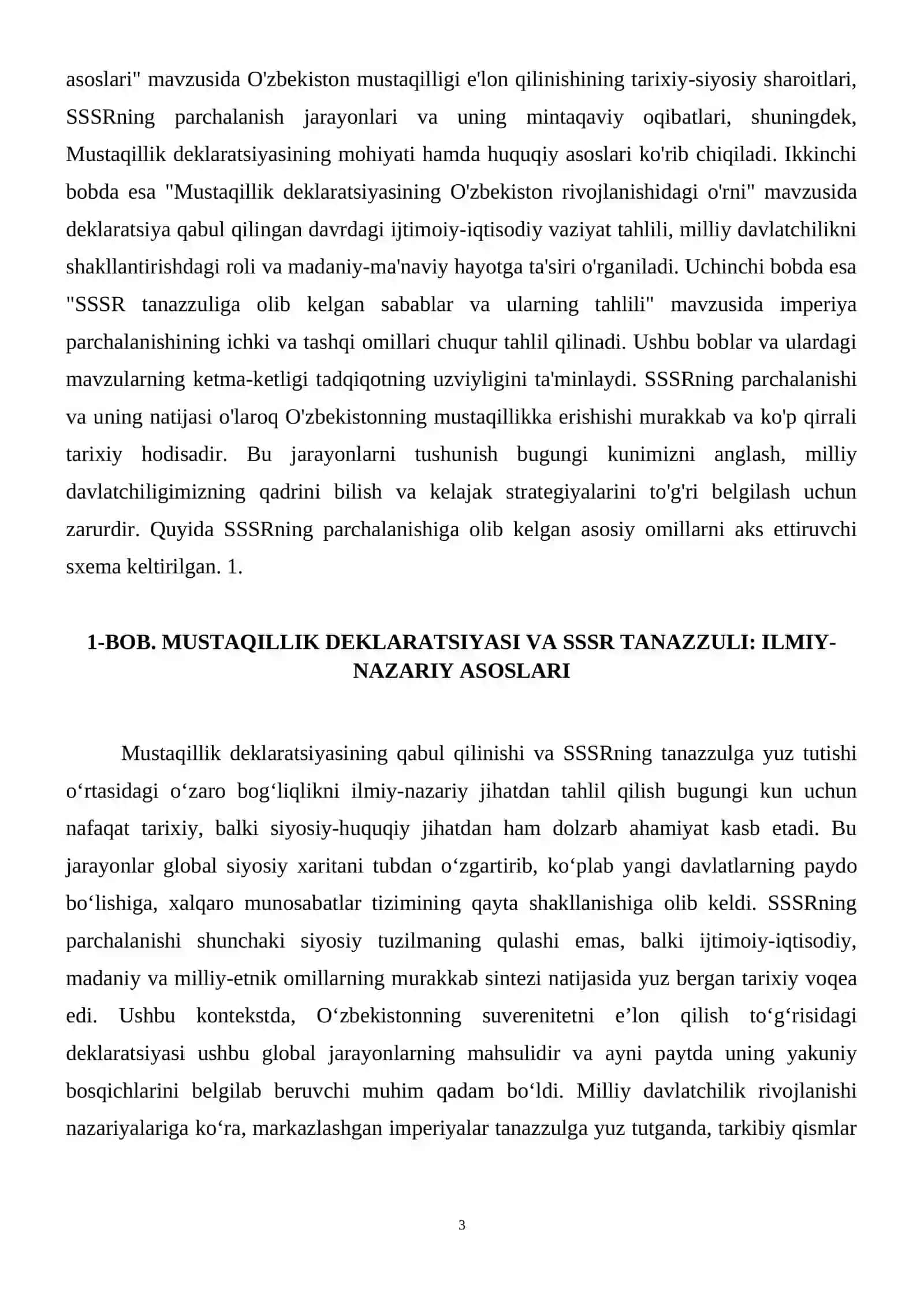 Mustaqillik deklaratsiyasining ahamiyati. SSSRning tanazzulga yuz tutishi 4