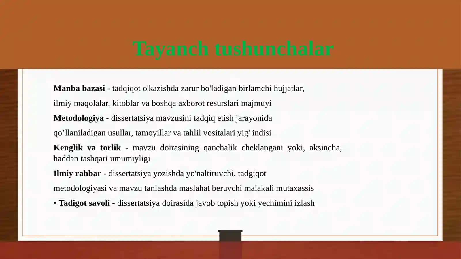 Mavzunitanlashvadissertatsiyarejasinituzishbosqichlari 4