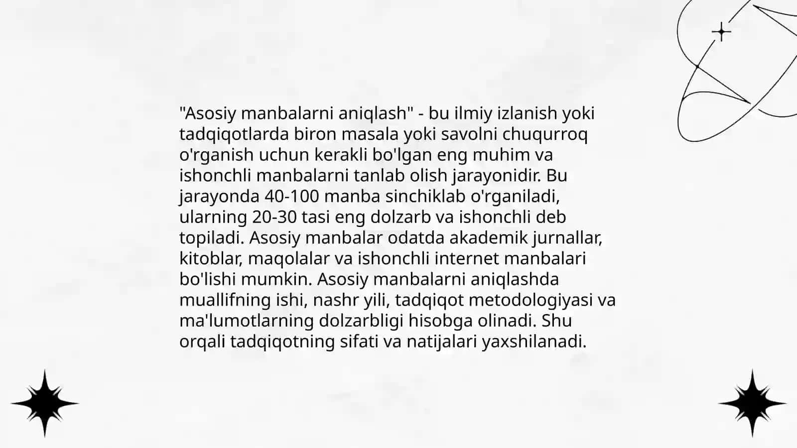 Mavzuga doir adabiyotlarni izlash va ulardan foydalanish 4