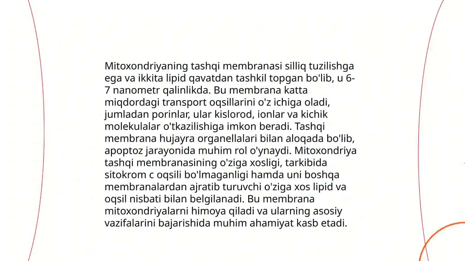 Mitoksondriya membranalarinig tuzilishi va vaziyfalari 4