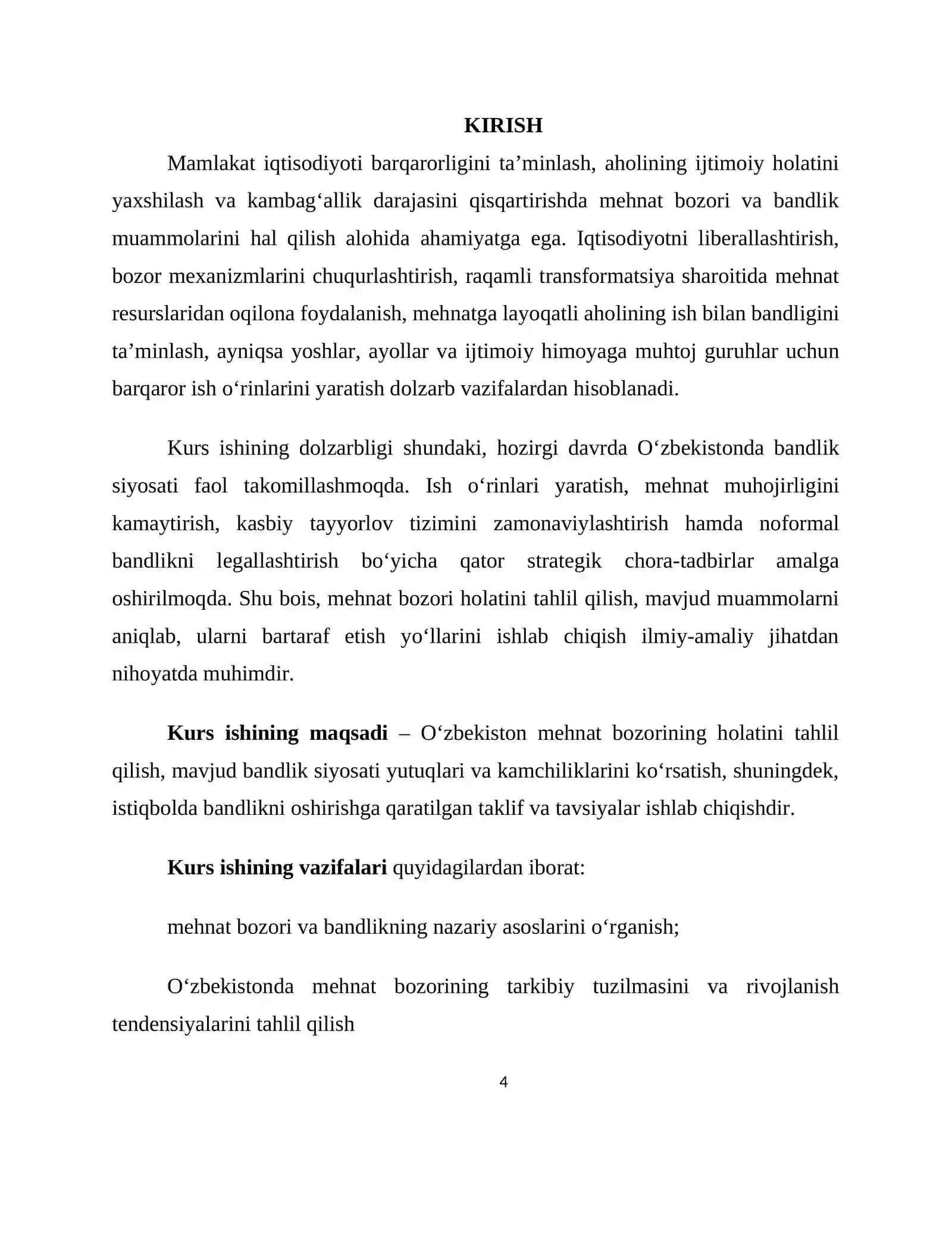 O’ZBEKISTONDA MEHNAT BOZORI VA BANDLIK XUSUSIYATLARI 4