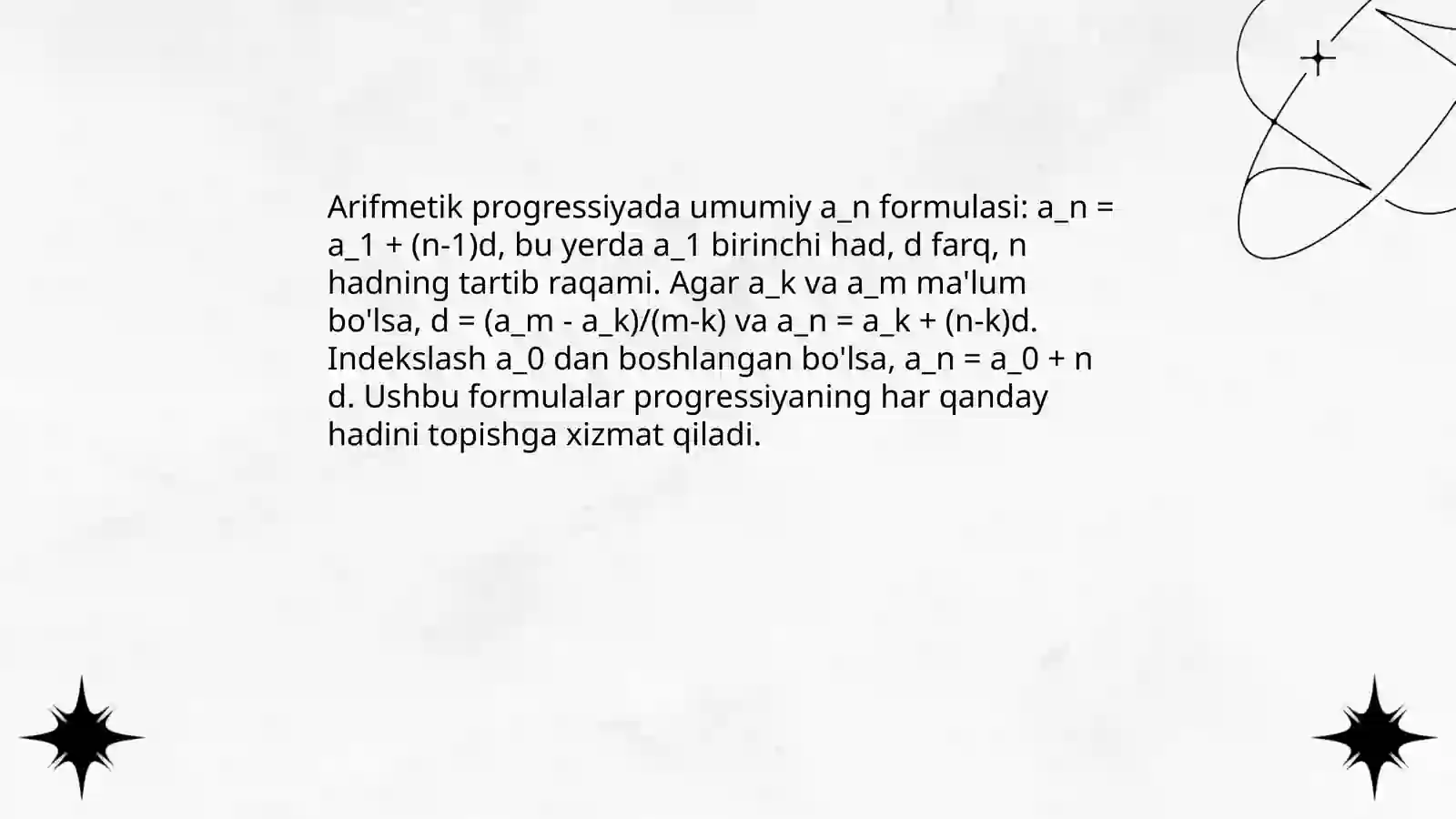 Arifmetik progrresiya 4