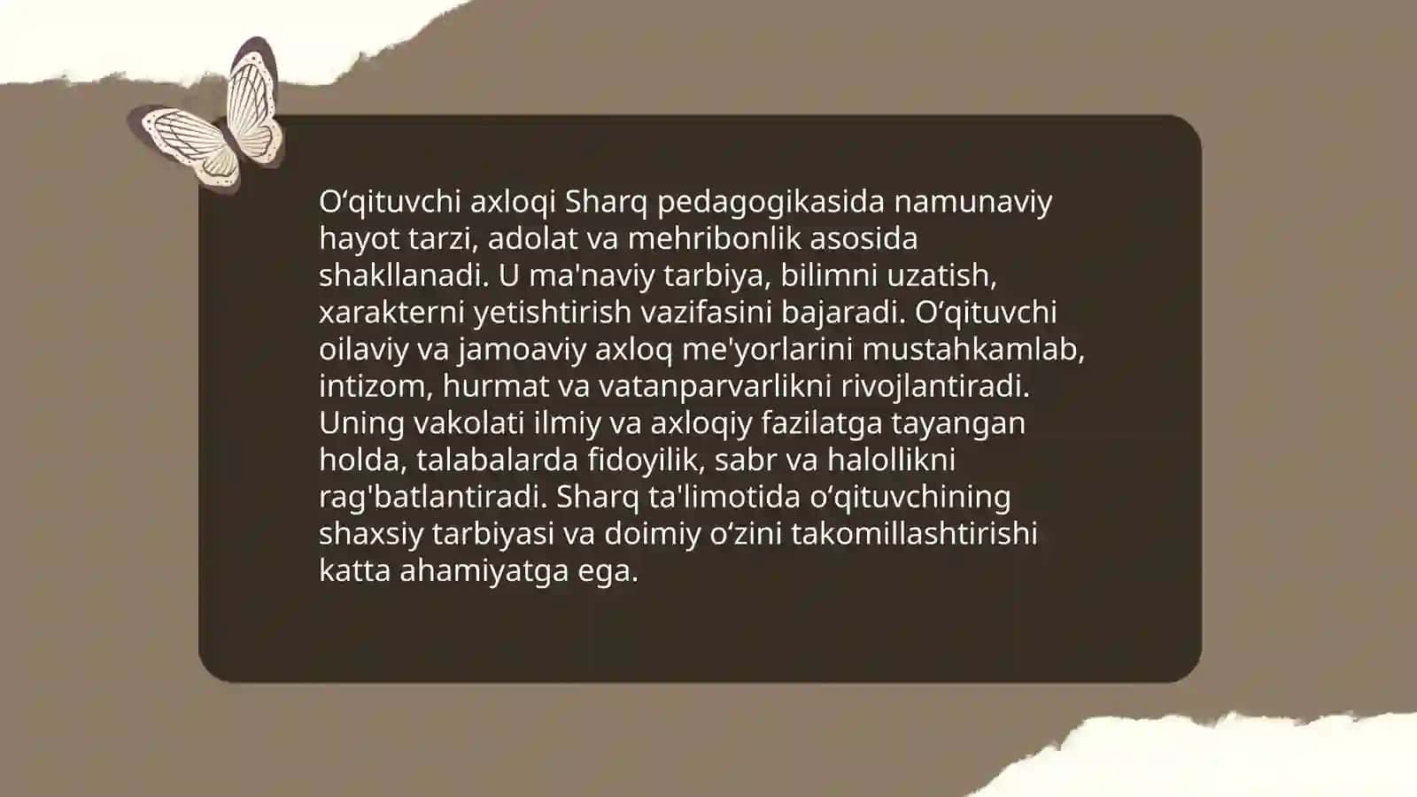 Sharq prdagogik ta‘limotida ta‘limiy axloqiy qarashlar 4