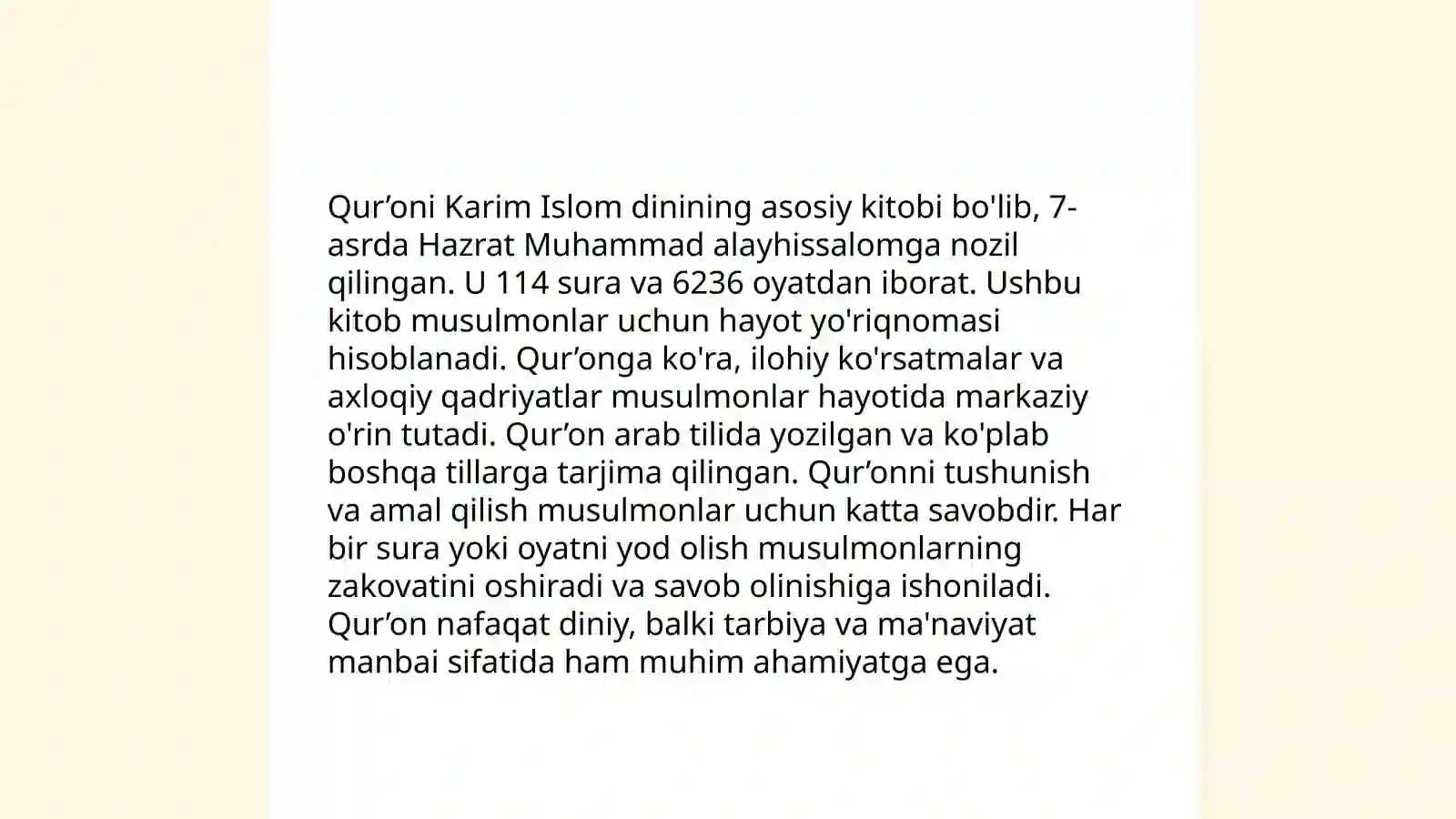 Islom dini asosiy manbalari 4
