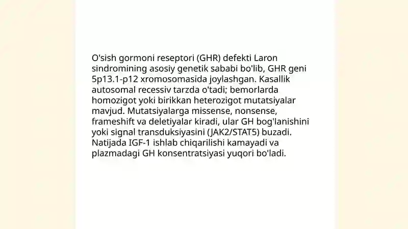 Laron sindromi 4