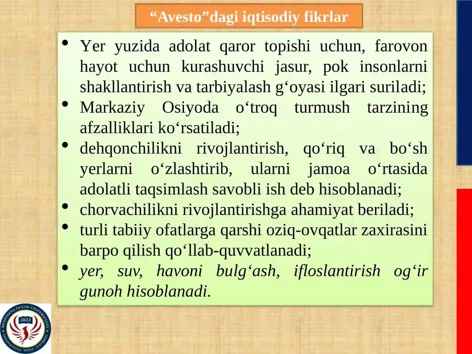 Qadimgi dunyo feodal jamiyati va uning emirilishi davridagi iqtisodiy ta'limotlar 4