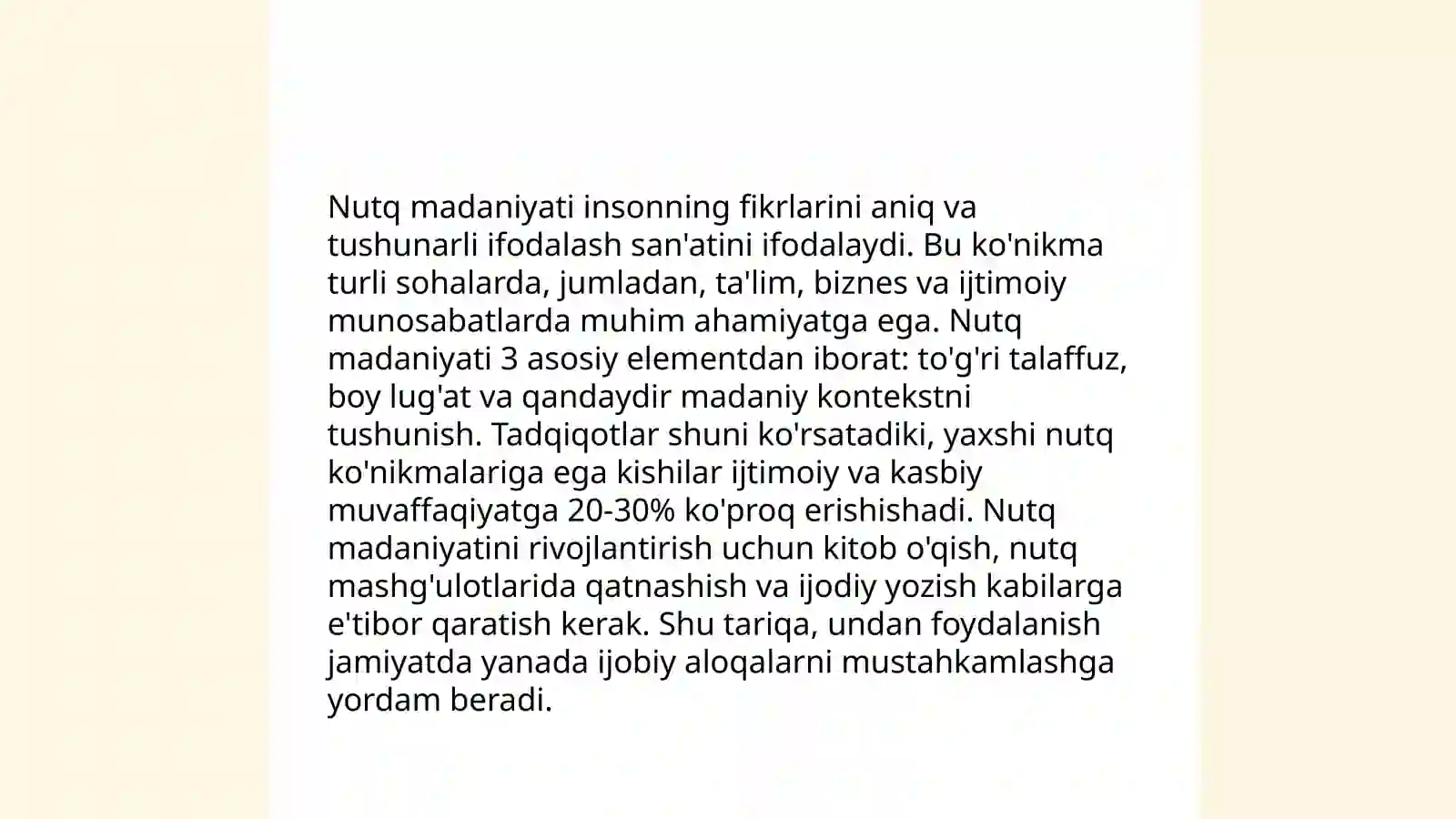 Muloqot darsi 4