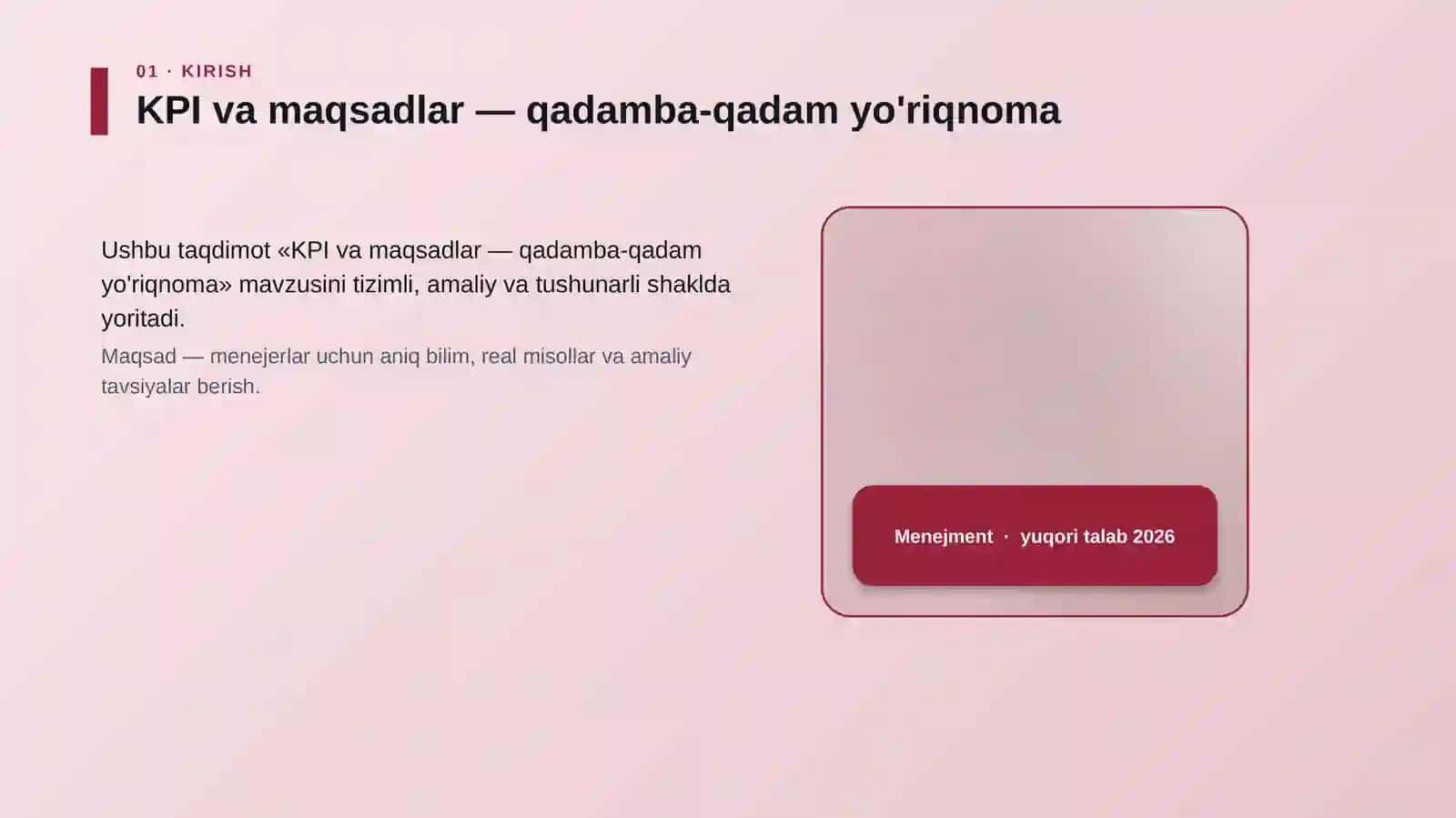KPI va maqsadlar — qadamba-qadam yo'riqnoma 4