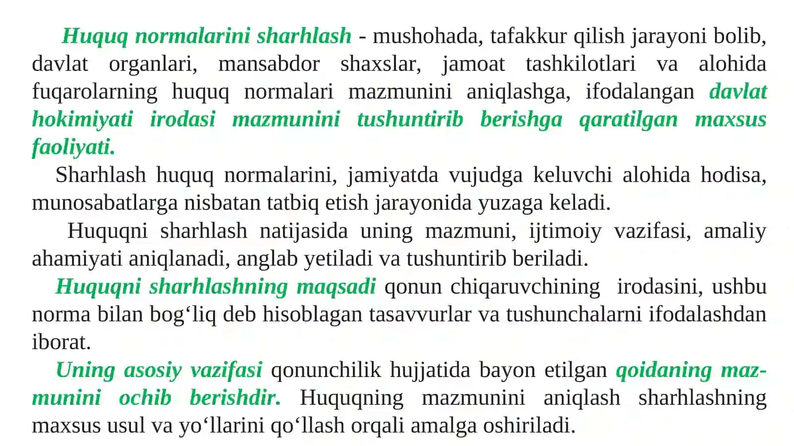 Huquq Normalarini Sharhlash 4